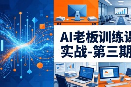 AI老板训练课实战-第三期：AI 内容应用落地教学，从0到1打通AI变现完整路径