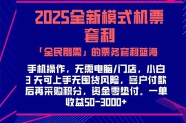 （15165期）2025机票高铁火车票 「全民刚需」的票务套利蓝海！一单赚 300-1000 ，…