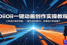 OiiOii一键动画创作实操教程：三种成片制作思路，一键生成动漫MV、故事短片快速量产