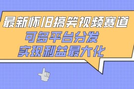 最新怀旧搞笑视频赛道，可多平台分发，实现利益最大化