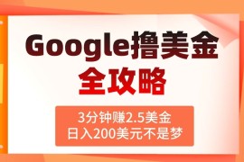 3分钟赚2.5美金，日入200美元不是梦！揭秘Google广告撸美金全攻略