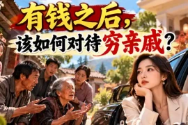 某公众号付费文章：有钱之后，该如何对待穷亲戚？