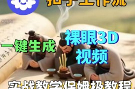 Coze扣子智能体工作流一键生成3D裸眼视频，保姆级搭建教学