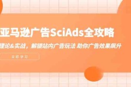 亚马逊广告SciAds全攻略：理论 实战，解锁站内广告玩法 助你广告效果飙升