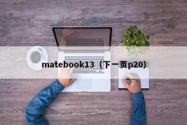 matebook13（下一页p20）