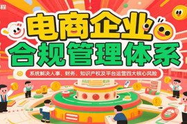电商企业合规管理体系，系统解决人事、财务、知识产权及平台运营四大核心风险