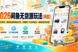 2026闲鱼无货源玩法(两套