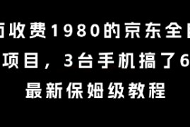 外面收费1980的京东全自动掘金项目，3台手机搞了6张，最新保姆级教程【揭秘】