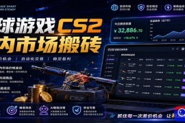 全球游戏CS2国内市场自动云搬砖，只需手机操作，简单易上手，日入300 