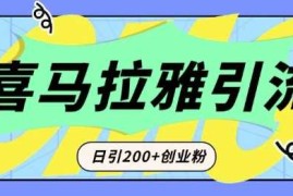 从短视频转向音频：为什么喜马拉雅成为新的创业粉引流利器？每天轻松引流200 精准创业粉