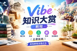 Vibe知识大赏教程，理工科、文史、科学、艺术、生活常识全都能做，简易教程含提示词(更新1025)