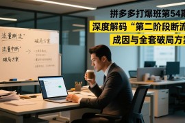 拼多多打爆班第54期：深度解码“第二阶段断流”成因与全套破局方案