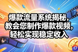 爆款流量系统揭秘，教会您制作爆款视频，轻松实现稳定收入【原创双语字幕】