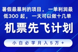 （11204期）2024最新项目，冷门暴利，整个暑假都是高爆发期，一单利润300 ，二十…