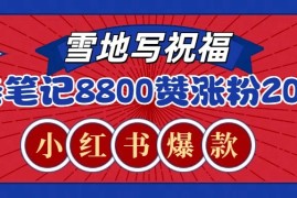 一条笔记8800 赞，涨粉2000 ，火爆小红书的recraft雪地写祝福玩法（附提示词及工具）