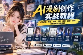 2026 AI漫剧创作实战教程：打通剧本、角色、场景、分镜、视频、配音、剪辑到最终成片完整流程