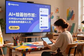 AI 绘画创作班：从Midjourney到艺术创作，全链路培养高薪AI人才，月入3w 