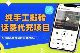 纯“手工搬砖”话费会员代充项目，零门槛小白也可以日入2张 ，工作室可以复制扩大