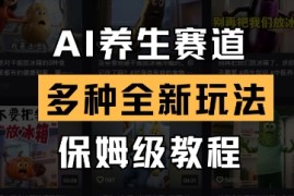 AI养生赛道，多种全新玩法，保姆级教程拆解