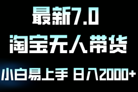 （12967期）最新淘宝无人卖货7.0，简单无脑，小白易操作，日躺赚2000 