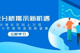（14176期）行业分析揭示新机遇，预计增长空间上万倍，未来20年或将造就新富豪