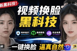 AI人工智能如此夸张？一键视频换Lian黑科技，纯本地离线运行，本地视频换Lian娱乐工具，AI FaceSwap