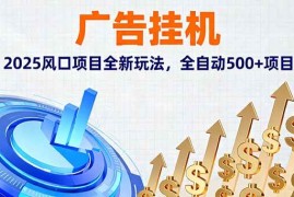 （16166期）广告挂机，2025风口项目全新玩法，全自动500 项目