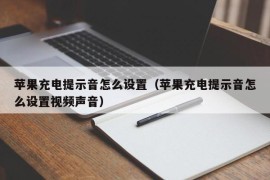苹果充电提示音怎么设置（苹果充电提示音怎么设置视频声音）
