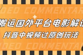 抖音中视频过原创玩法，下载国外平台的电影解说，一键翻译成中文获取收益