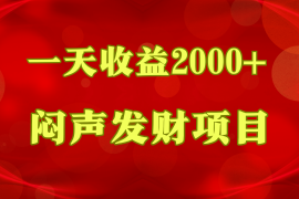 闷声发财，一天收益2000 ，到底什么是赚钱，看完你就知道了