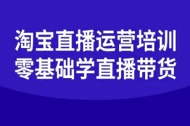 淘宝直播运营培训-零基础学会直播卖货