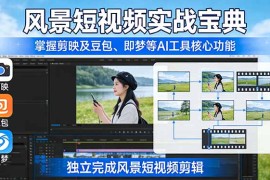 风景短视频实战宝典：掌握剪映及豆包、即梦等AI工具的核心功能，独立完成风景短视频剪辑
