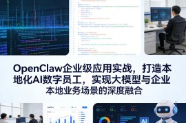OpenClaw企业级应用实战，打造本地化AI数字员工，实现大模型与企业本地业务场景的深度融合