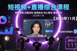 短视频 直播综合课程，审核新规-流量结构-搜索联动-核心算法-推流细节【更新】