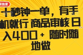 （14248期）十秒钟一单 有手机就行 随时随地可以做的薅羊毛项目 单日收益400 