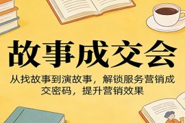 《故事成交会》从找故事到演故事，解锁服务营销成交密码，提升营销效果