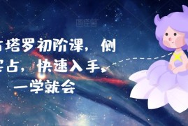 实占塔罗初阶课，侧重实占，快速入手，一学就会