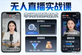 宝子哥无人直播实战课，非实时防风技术，聚焦抖音快手等平台直播带货，轻松开启直播变现之路(更新2026年08月31日)