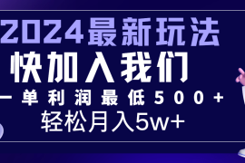 2024最新的项目小红书咸鱼暴力引流，简单无脑操作，每单利润最少500 ，轻松月入5万 