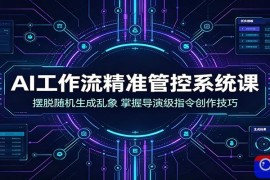 AI工作流精准管控系统课：摆脱随机生成乱象，掌握导演级指令创作技巧