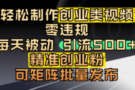 最新抖音引流创业粉，几分钟一个视频，非常暴力，小白直接可上手操作!