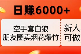 空手套白狼，朋友圈卖烟花爆竹，日赚 6000 （揭秘）