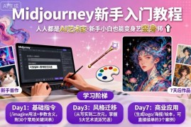 midjourney新手入门教程：人人都是AI艺术家，新手小白也能变身艺术大师