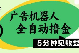 （14299期）广告机器人全自动撸金，5分钟见收益，无需人工，单机日入500 