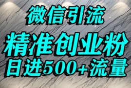 怎么打创业粉?微信送资料锁定精准创业粉，解决跨平台引流封号，单人日进500 的引流操作