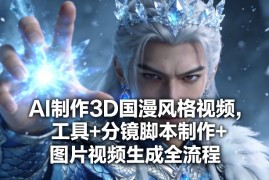 AI制作3D国漫风格视频，工具 分镜脚本制作 图片视频生成全流程