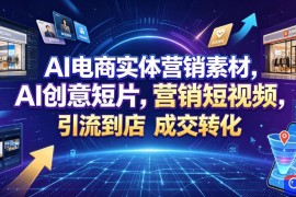 AI电商实体营销素材，AI创意短片，高效打造营销短视频，轻松引流到店，稳定提升门店客流与成交转化