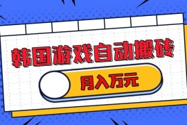 （13515期）韩国游戏无脑搬砖单机收益200  轻松月入万元
