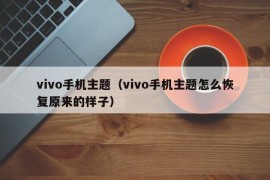 vivo手机主题（vivo手机主题怎么恢复原来的样子）