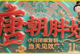 用AI克隆“唐朝胖妞”日更3条，平台疯狂推流，小白闭眼复制，当天见效，日入1k 
